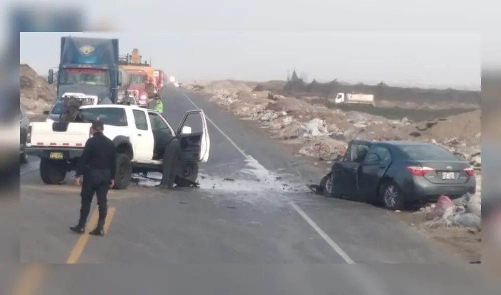 El accidente se registró al promediar las cinco de la mañana del pasado sábado 18 de diciembre. Foto: PNP
