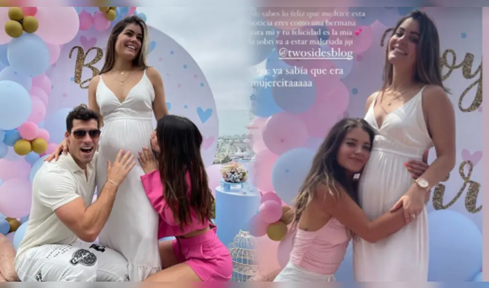 "Tu felicidad es la mía", fue el escrito que le dedicó Flavia Laos a su amiga Mafer Parodi. Foto: composición/Patricio Parodi/Flavia Laos/Instagram