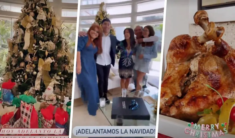 Magaly Medina presentó a su familia en celebración navideña. Foto: Magaly Medina / Instagram