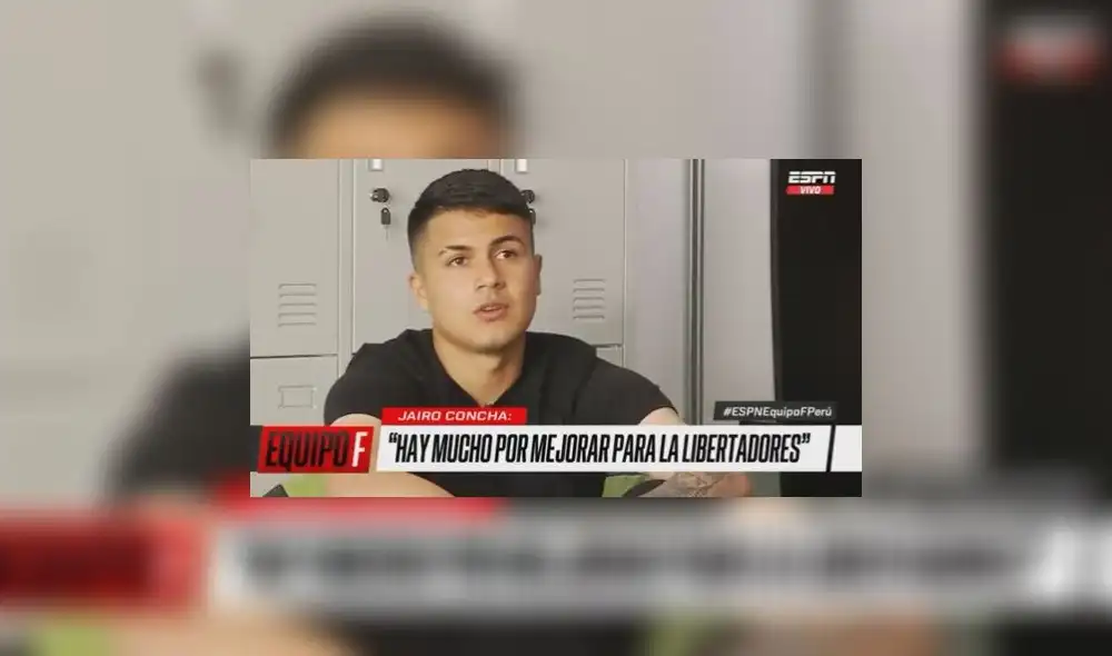 Alianza Lima: Jairo Concha. Foto: Captura ESPN Alianza Lima: Jairo Concha. Foto: Captura ESPN