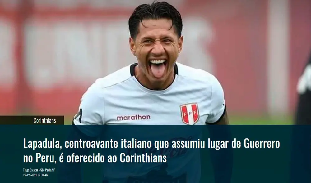 Lapadula tiene contrato con Benevento hasta junio de 2023. Foto: captura Gazeta Esportiva