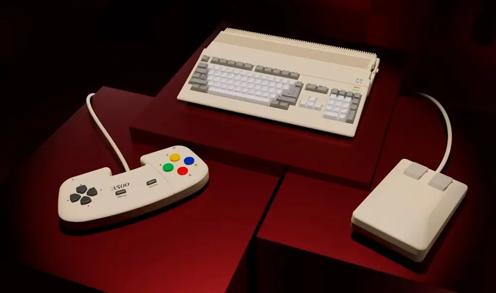 El Amiga 500 Mini se pondrá a la venta el 25 de marzo de 2022. Foto: Retro Games Ltd.