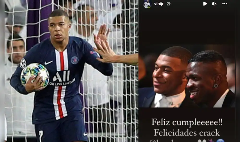 Kylian Mbappé podrá negociar con cualquier club a partir de enero del 2022. Foto: EFE/captura Instagram Vinicius Jr. Kylian Mbappé podrá negociar con cualquier club a partir de enero del 2022. Foto: EFE/captura Instagram Vinicius Jr.