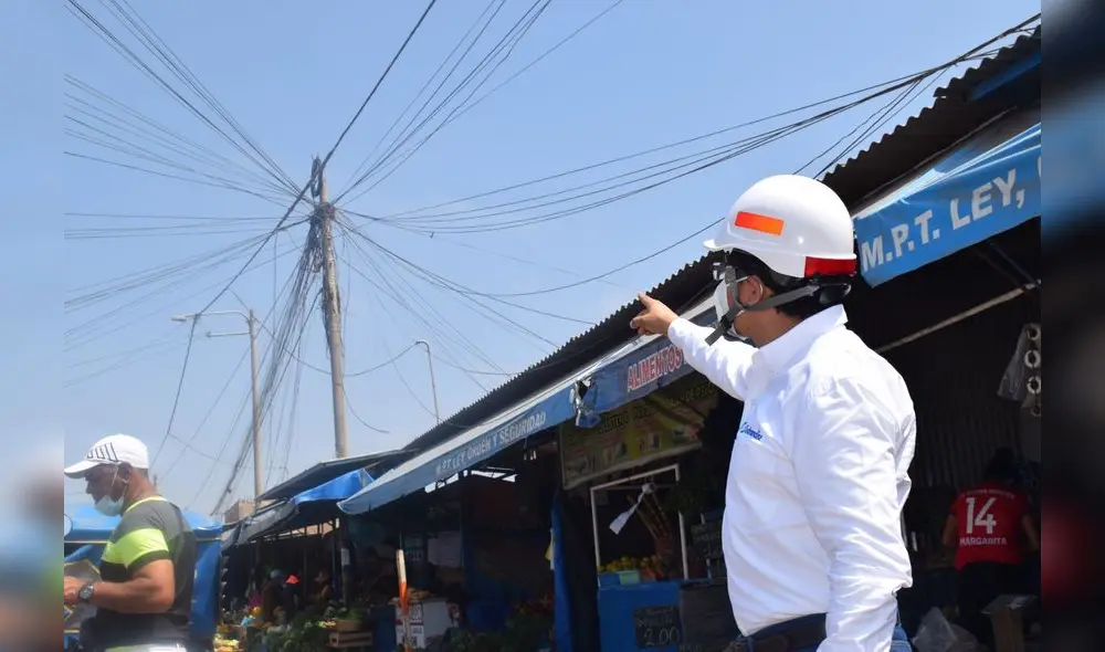 Según Hidrandina, múltiples comerciantes informales hurtaban energía eléctrica. Foto: difusión Según Hidrandina, múltiples comerciantes informales hurtaban energía eléctrica. Foto: difusión