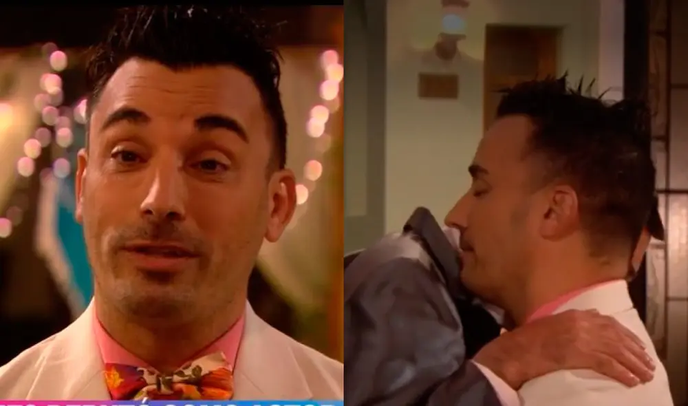 Santi Lesmes interpretó al personaje de Xavi con el que dio más de una sorpresa a Eddy. Foto: captura América TV. Santi Lesmes interpretó al personaje de Xavi con el que dio más de una sorpresa a Eddy. Foto: captura América TV.