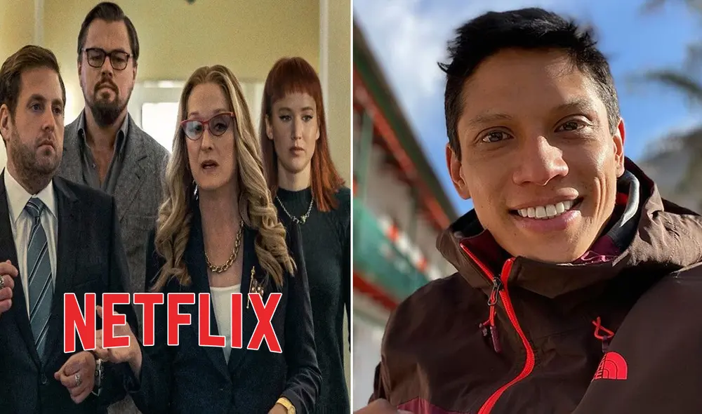 Fans que han visto No mires arriba en el cine notaron la presencia de André Silva. Foto: composición/Netflix/@andresilvaactor