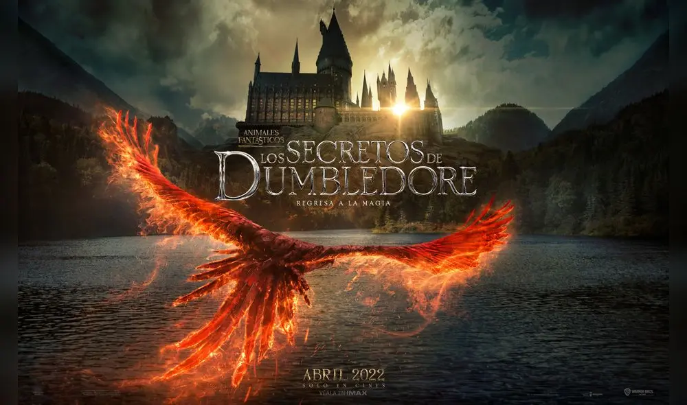 Fawkes en el nuevo poster de Animales fantásticos: los secretos de Dumbledore. Foto: Twitter
