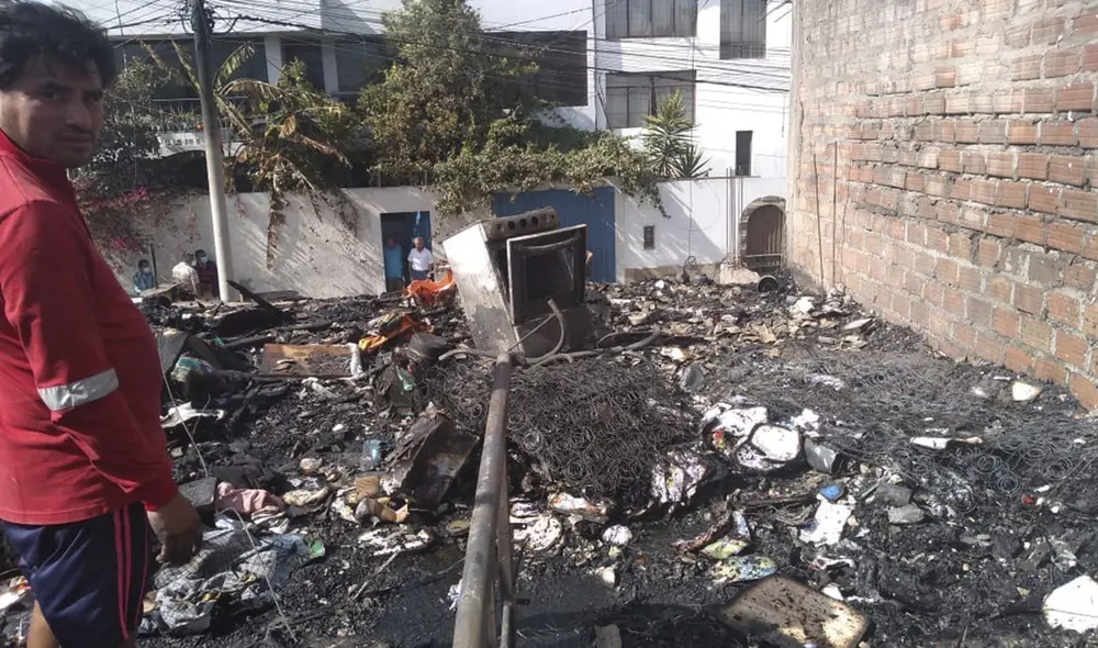 El inmueble era de material prefabricado. Foto: Municipalidad de Sachaca El inmueble era de material prefabricado. Foto: Municipalidad de Sachaca