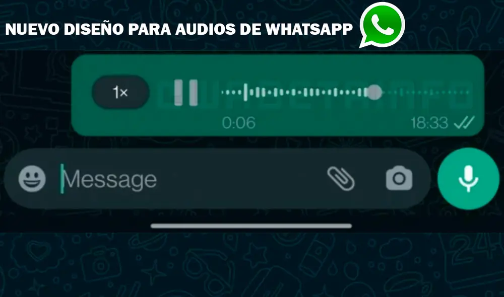 WhatsApp continúa innovando en las formas de sus elementos del chat. Foto: composición LR/ WaBetaInfo