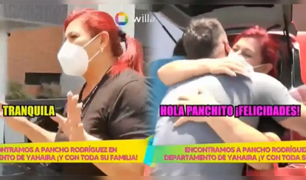 La madre Yahaira Plasencia aprovechó para halagar a Pancho Rodríguez ante la prensa. Foto: composición/captura Willax TV