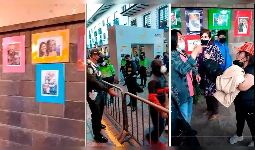 Cusco. Exposición de caricaturista se interrumpió debido a ataques. Foto: César Aguilar Cusco. Exposición de caricaturista se interrumpió debido a ataques. Foto: César Aguilar