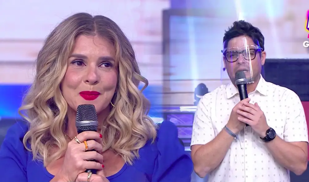 Gian Piero Díaz dedicó unas tiernas palabras a Johanna San Miguel y reveló que uno de sus sueños fue trabajar junto con ella. Foto: composición LR/captura América TV Gian Piero Díaz dedicó unas tiernas palabras a Johanna San Miguel y reveló que uno de sus sueños fue trabajar junto con ella. Foto: composición LR/captura América TV