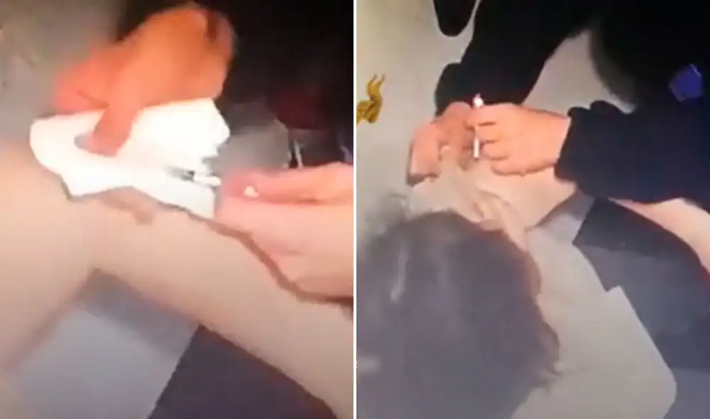 A cambio de realizar el pinchazo, la enfermera descargaba en una gasa la dosis de vacuna y luego pinchaba la jeringuilla vacía en el brazo del “paciente”. Foto y video: captura- Policía de Italia A cambio de realizar el pinchazo, la enfermera descargaba en una gasa la dosis de vacuna y luego pinchaba la jeringuilla vacía en el brazo del “paciente”. Foto y video: captura- Policía de Italia