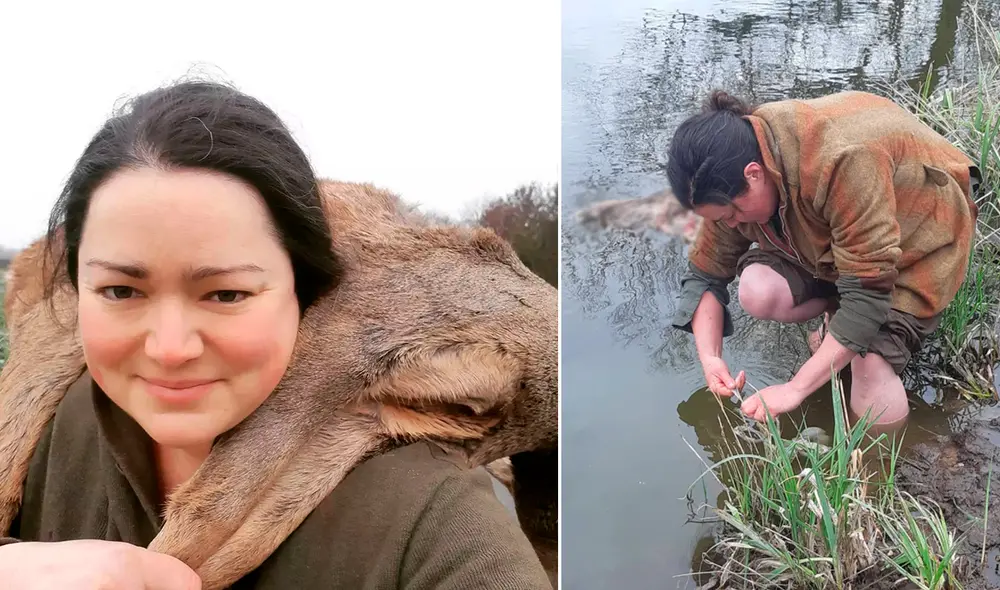Sarah Day narra que su congelador está lleno de animales atropellados y que le resultan útiles durante el invierno. Foto: Instagram/Sarah Day Sarah Day narra que su congelador está lleno de animales atropellados y que le resultan útiles durante el invierno. Foto: Instagram/Sarah Day