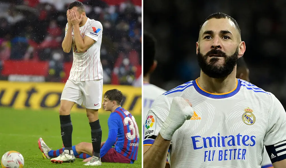 El Real Madrid en busca de los tres puntos ante el Athletic con Benzema en el ataque. Foto: composición/ AFP