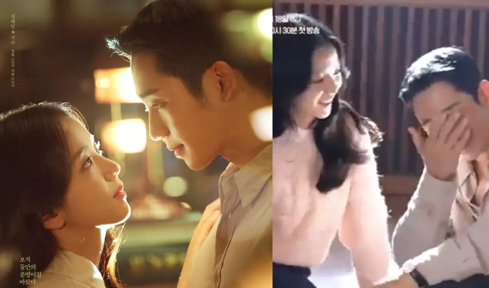 Tierna interacción de Jisoo y Jung Hae In de detrás de cámaras emociona a fans. Foto: composición La República / jTBC