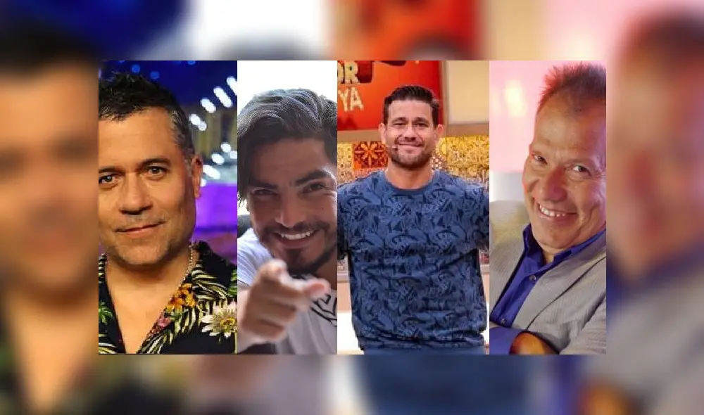 Mathías Brivio, Erick Elera, Yaco Eskenazi, Raúl Romero son algunos de los voceados para conducir EEG en el 2022. Foto: Composición/Instagram