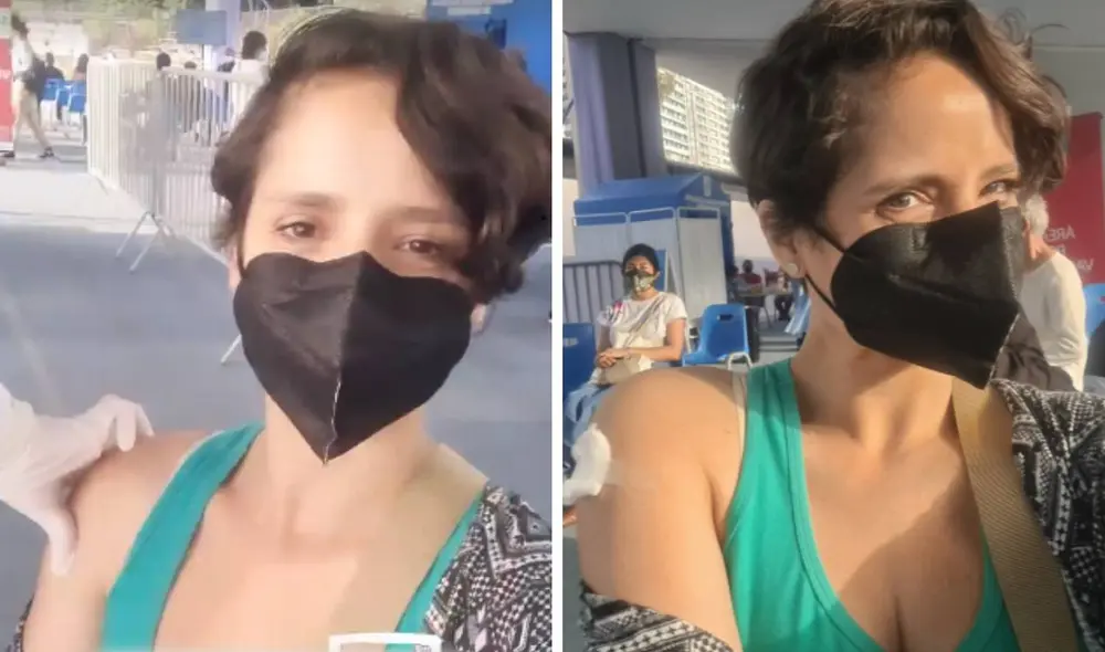 Melania Urbina compartió su proceso de vacunación en redes sociales. Foto: captura de Instagram Melania Urbina compartió su proceso de vacunación en redes sociales. Foto: captura de Instagram