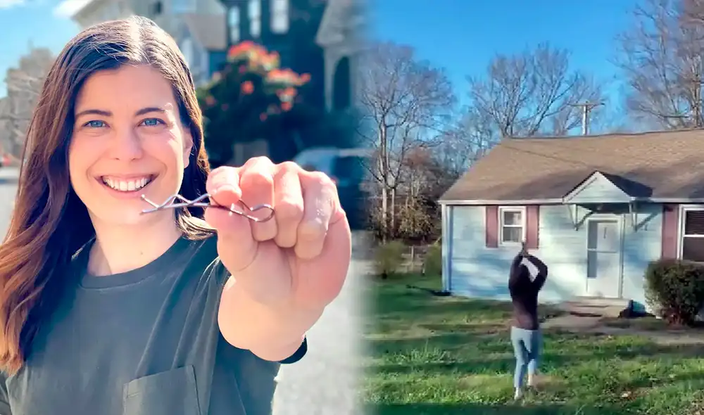La mujer, desde una horquilla, ha conseguido una casa con intercambios. Foto: composición/Demi Skipper La mujer, desde una horquilla, ha conseguido una casa con intercambios. Foto: composición/Demi Skipper