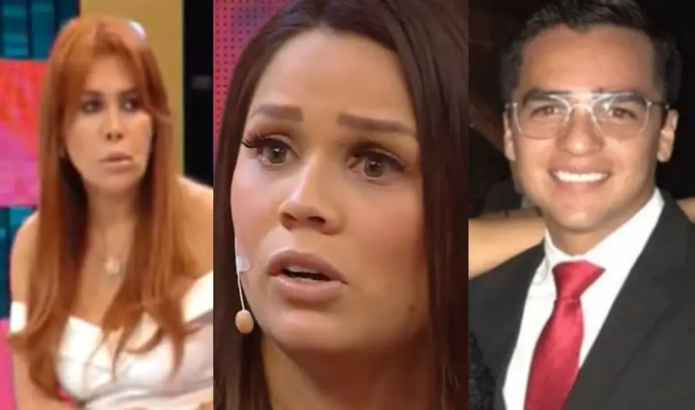 Juan Victor llamó en vivo a Magaly TV mientras entrevistaba a Andrea San Martín. Foto: Magaly TV/captura.