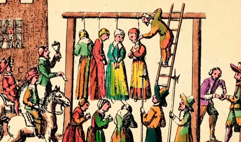 Imagen ilustrativa de la caza de brujas en el siglo XVI en Escocia. Foto: BBC