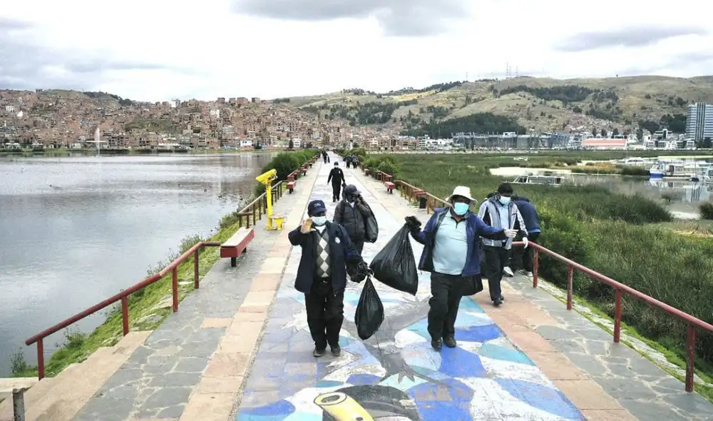 La jornada de limpieza se realizó el día martes con la participación de diversas instituciones. Foto: radio Pachamama La jornada de limpieza se realizó el día martes con la participación de diversas instituciones. Foto: radio Pachamama