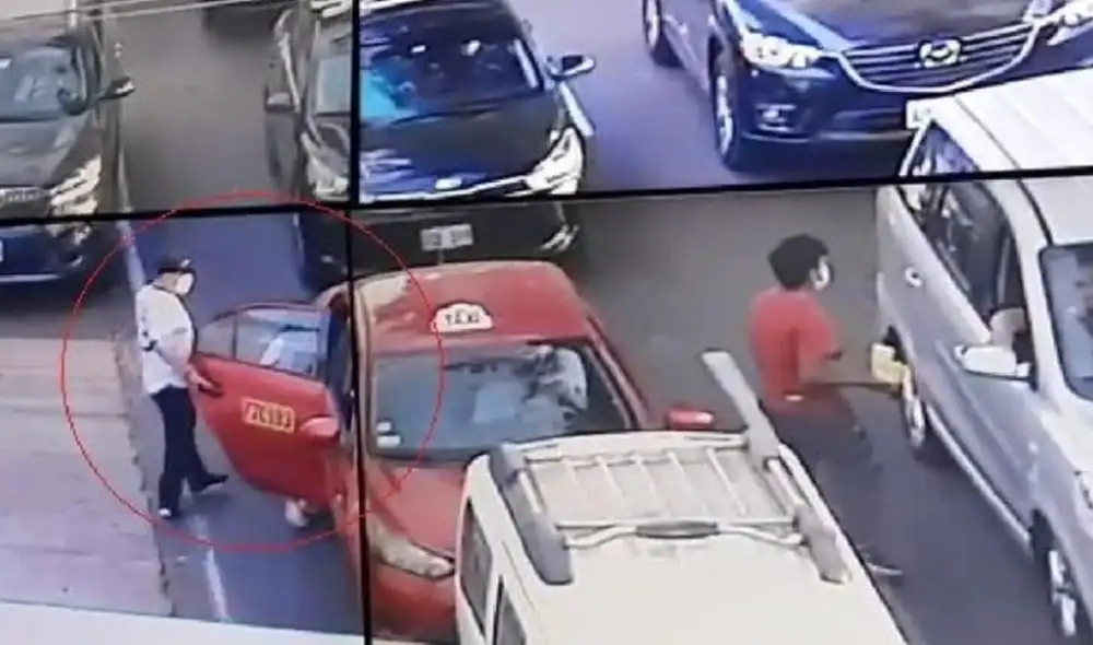 Cámaras de seguridad captaron el momento de la captación. Foto: TV Perú Cámaras de seguridad captaron el momento de la captación. Foto: TV Perú