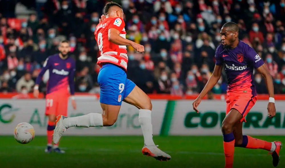 Granada vs. Atlético de Madrid igualaron 1-1 al final del primer tiempo. Foto: Granada