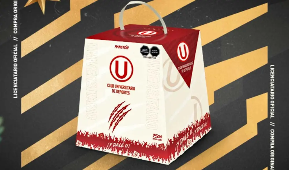 Universitario puso en circulación su panetón para las fiestas de fin año. Foto: Club Universitario Universitario puso en circulación su panetón para las fiestas de fin año. Foto: Club Universitario