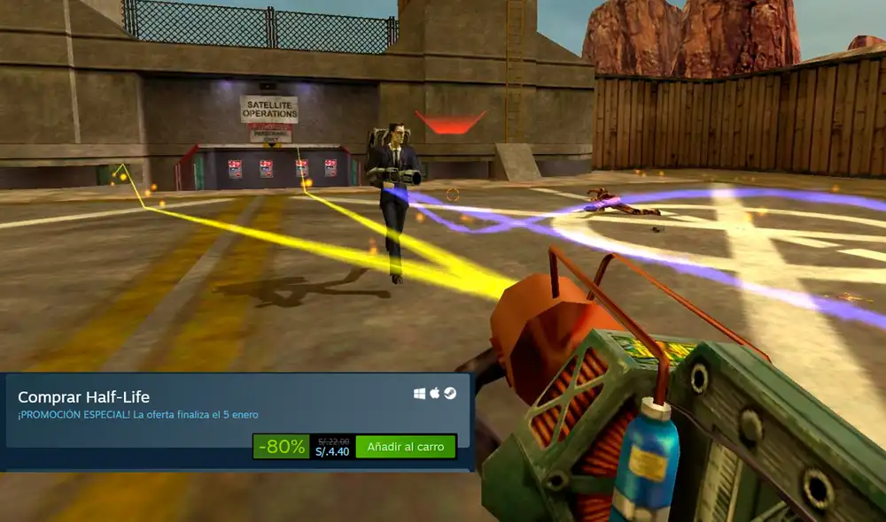 En Steam también encontrarás descuentos en pack de juegos de Half-Life. Foto: Steam - composición La República
