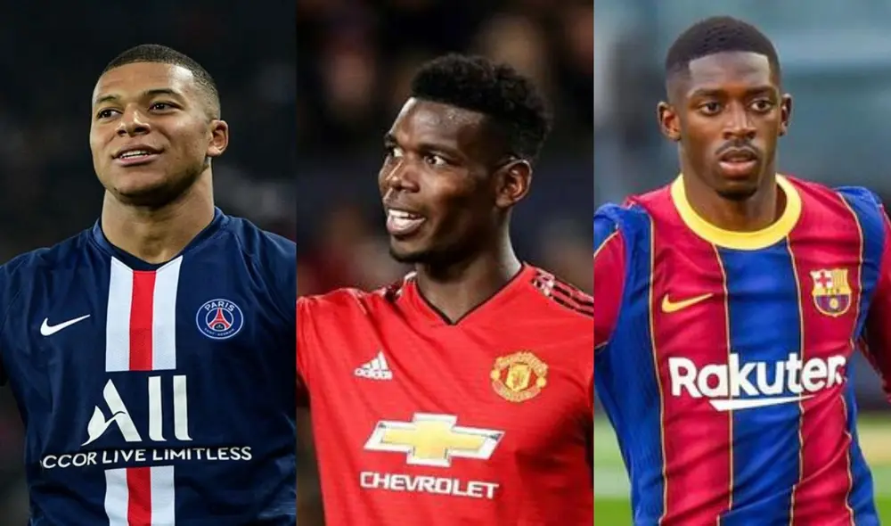 Mbappé, Pogba y Dembélé son algunos de los jugadores que enero podrán buscar nuevo equipo. Foto: AFP