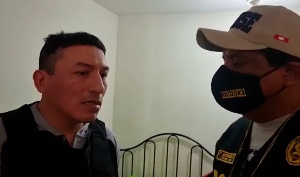 Sujeto fue intervenido en su vivienda. Foto: Policía