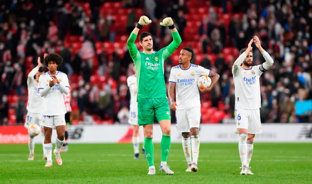 Real Madrid se impuso 2-1 ante el Athletic Club por LaLiga 2021-22. Foto: AFP