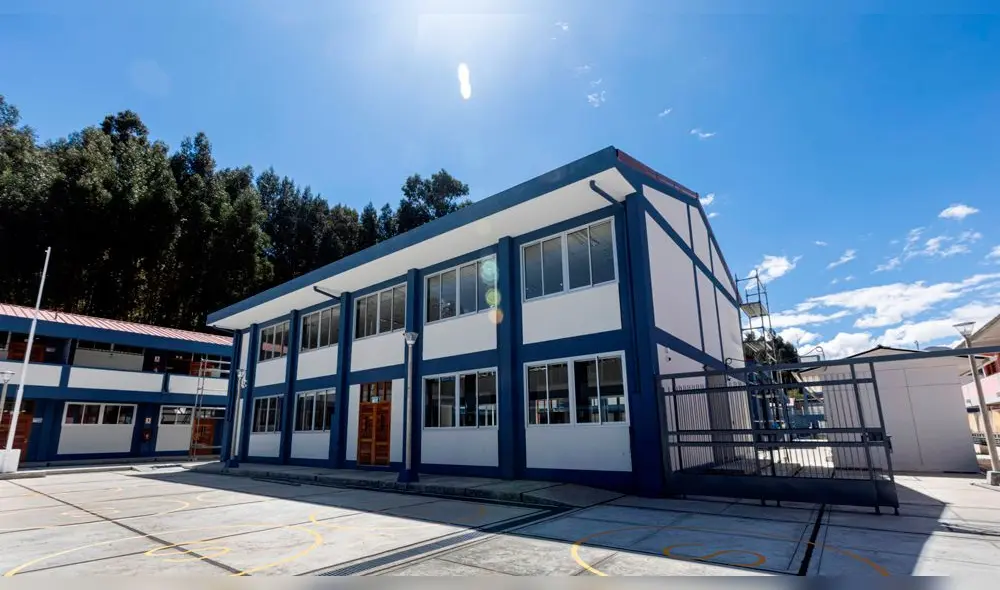 Colegio César Vallejo de Cátac cuenta con moderna infraestructura. Foto: Antamina Colegio César Vallejo de Cátac cuenta con moderna infraestructura. Foto: Antamina