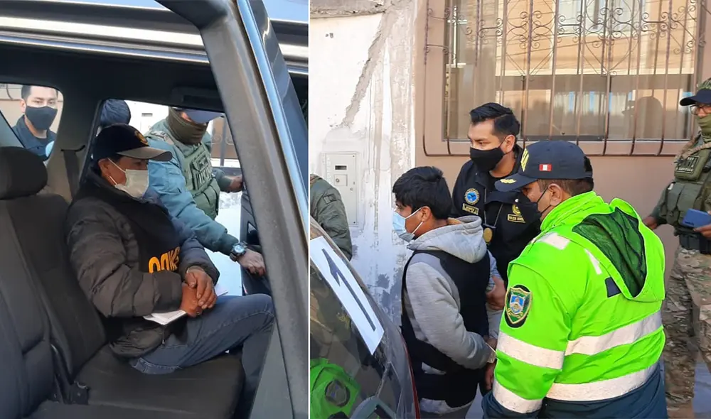 Intervención se realizó en distritos de Paucarpata y Miraflores. Foto: PNP Intervención se realizó en distritos de Paucarpata y Miraflores. Foto: PNP