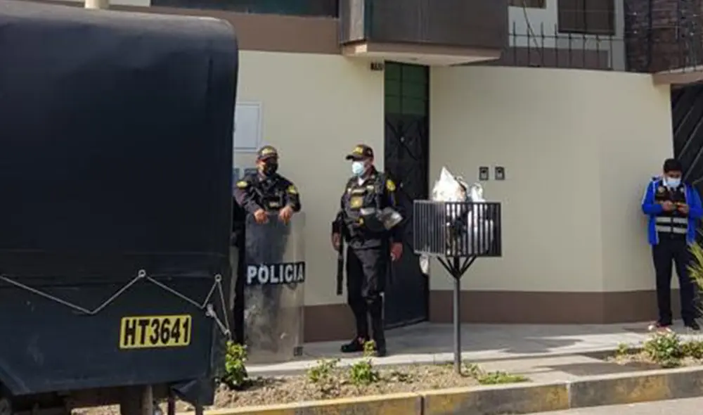 Operativo. Allanan casa de la ex esposa de Juan Carlos Ocaña Cruz en Huancayo. Cédito: La República