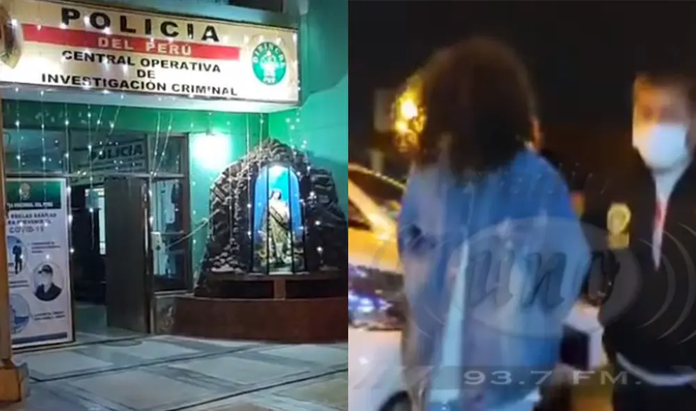 El presunto asesino fue encontrado en inmediaciones de la sede policial. Foto: Captura transmisión Radio Uno El presunto asesino fue encontrado en inmediaciones de la sede policial. Foto: Captura transmisión Radio Uno