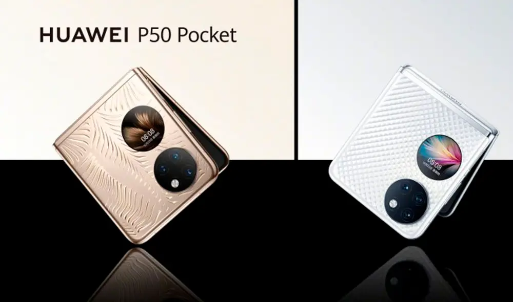 En cuanto al sistema fotográfico trasero del Huawei P50 Pocket, está conformado por tres cámaras. Foto: Huawei