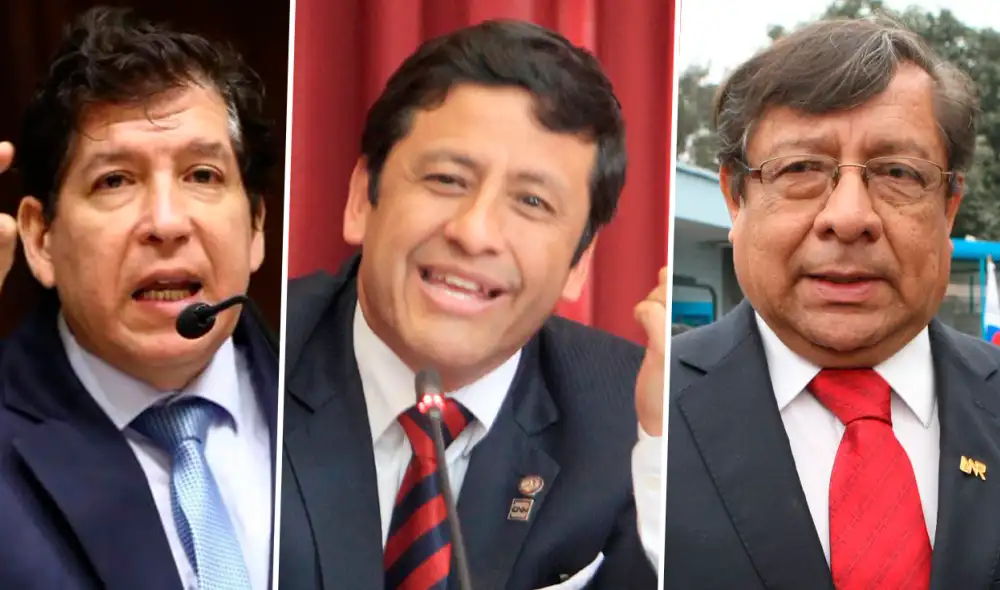 Sergio Noguera Ramos, Guido Águila Grados y Orlando Velásquez Benites también tienen denuncias constitucionales. Foto: composición/Fabrizio Oviedo/La República Sergio Noguera Ramos, Guido Águila Grados y Orlando Velásquez Benites también tienen denuncias constitucionales. Foto: composición/Fabrizio Oviedo/La República