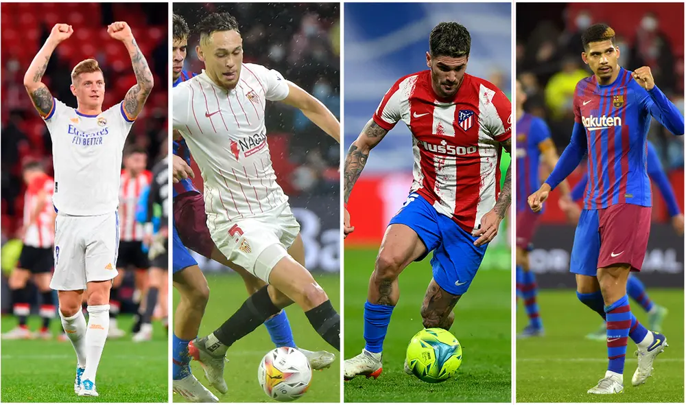 LaLiga inicia su segunda etapa de la temporada 2021-2022 en ocho días. Foto: composición/ AFP LaLiga inicia su segunda etapa de la temporada 2021-2022 en ocho días. Foto: composición/ AFP