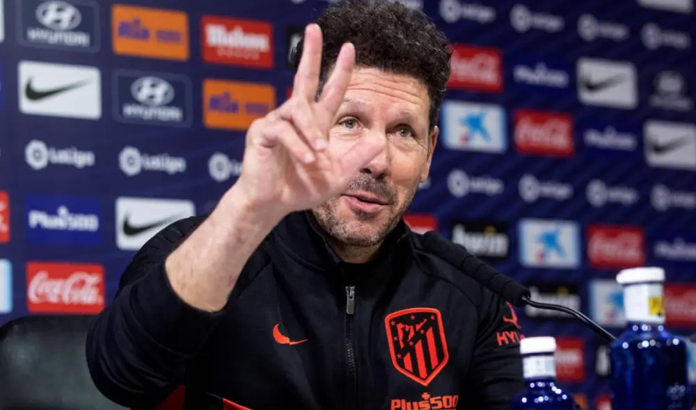 Simeone ganó cuatro títulos internacionales con el Atlético Madrid: dos Europa Leagues y dos Supercopas de Europa. Foto: EFE Simeone ganó cuatro títulos internacionales con el Atlético Madrid: dos Europa Leagues y dos Supercopas de Europa. Foto: EFE