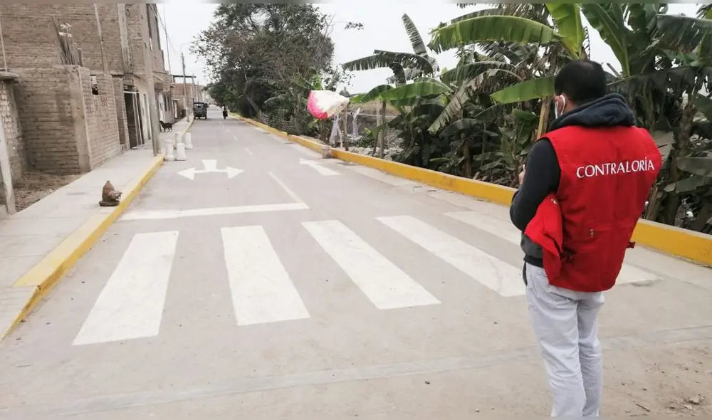 Equipo de control inspeccionó trabajos ejecutados como parte de proyecto vial. Foto: Contraloría