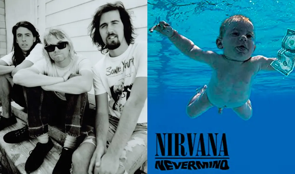Spencer Elden demandó a los músicos, a la viuda de Kurt Cobain y a los involucrados en la sesión de fotos. Foto: composición/ Nirvana