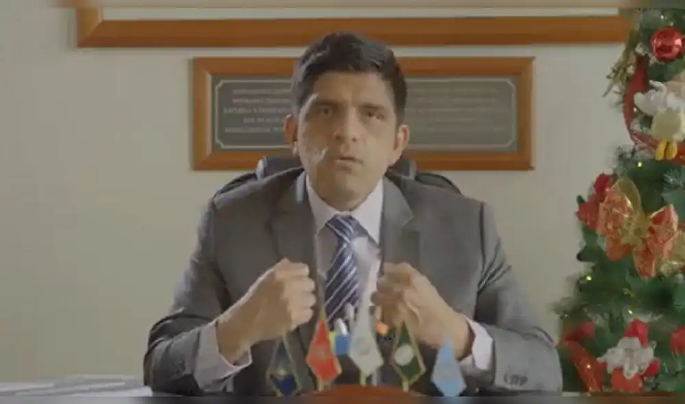 El ministro de Defensa deseó felices fiestas para todos los peruanos y peruanas. Foto: captura