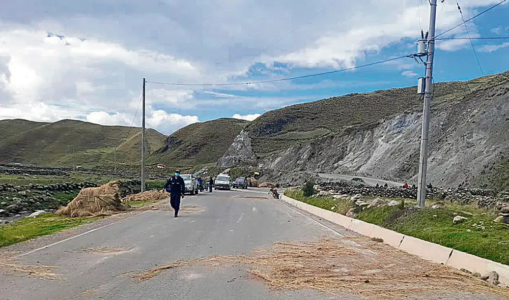 Corredor minero. Vías fueron desbloqueadas por la última comunidad que quedaba. Esperan reunión del 30 de diciembre. Foto: difusión