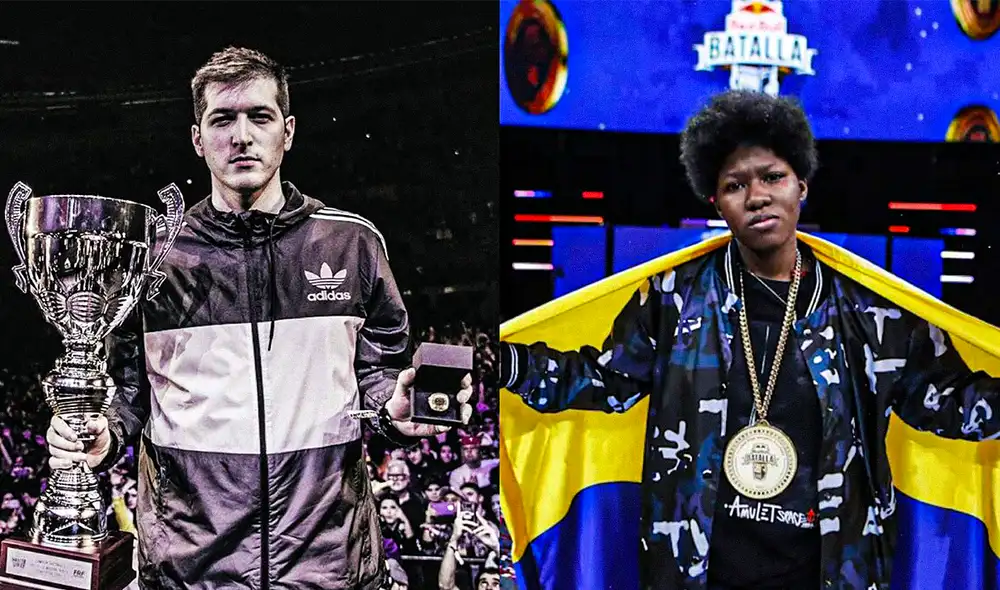 Chuty y Marithea, ambos campeones, serán dupla en God Level. Foto: composición La República / Urban Roosters / Red Bull Batalla