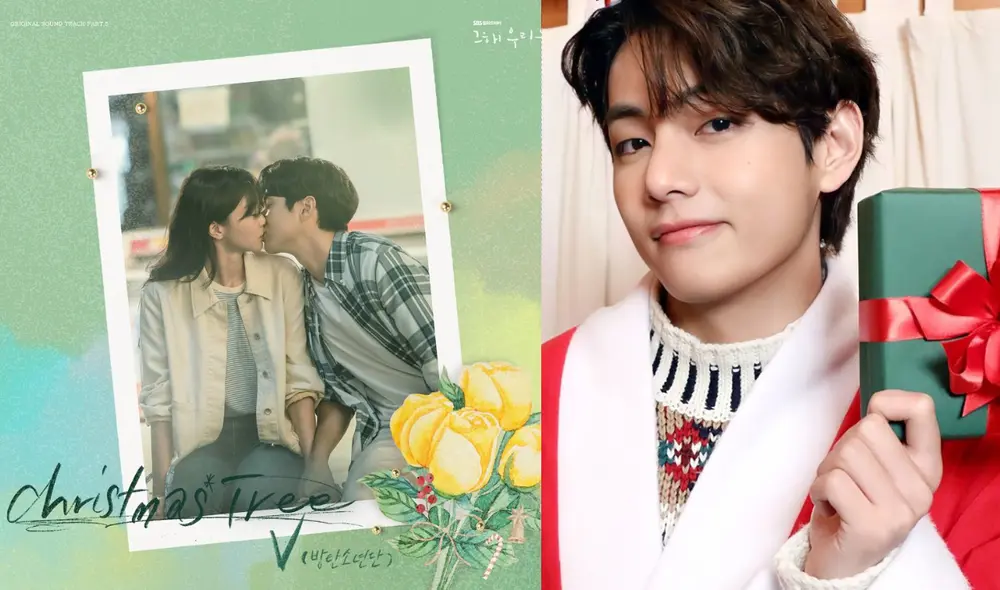 Este es el nuevo OST de Taehyung de BTS tras "Sweet night" de Itaewon class. Foto: composición SBS / Hybe