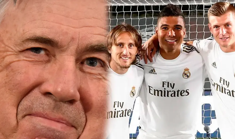 Carlo Ancelotti habló del presente deportivo del Real Madrid temporada 2021-22. Foto: AFP/composición