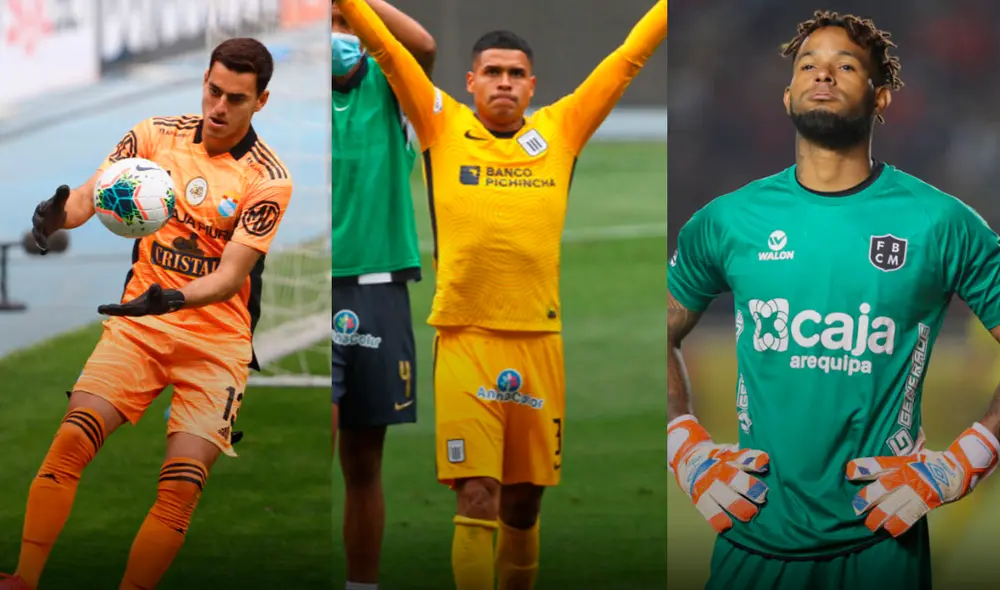 Los más destacados arqueros de la Liga 1 Betsson 2021. Foto: composición GLR Los más destacados arqueros de la Liga 1 Betsson 2021. Foto: composición GLR