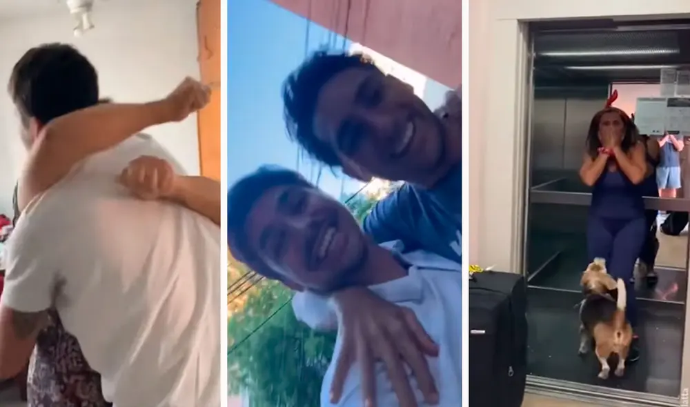 Un joven no le avisó a sus familiares ni amigos que iba a retornar a su país, ya que deseaba darles una sorpresa. Foto: captura de YouTube